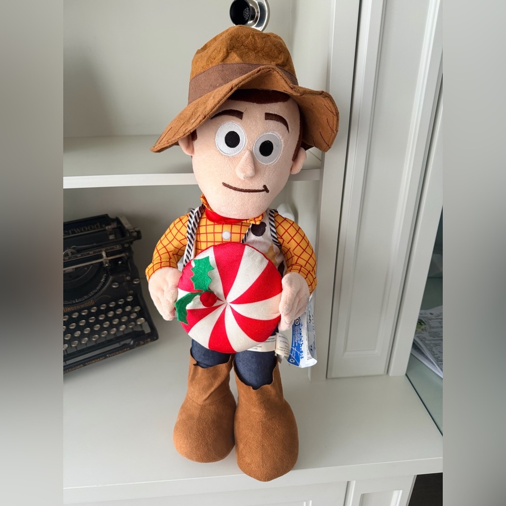RARE TOY STORY 4 Woody 25” Christmas Peppermint Swirl Candy Decor Door Greeter